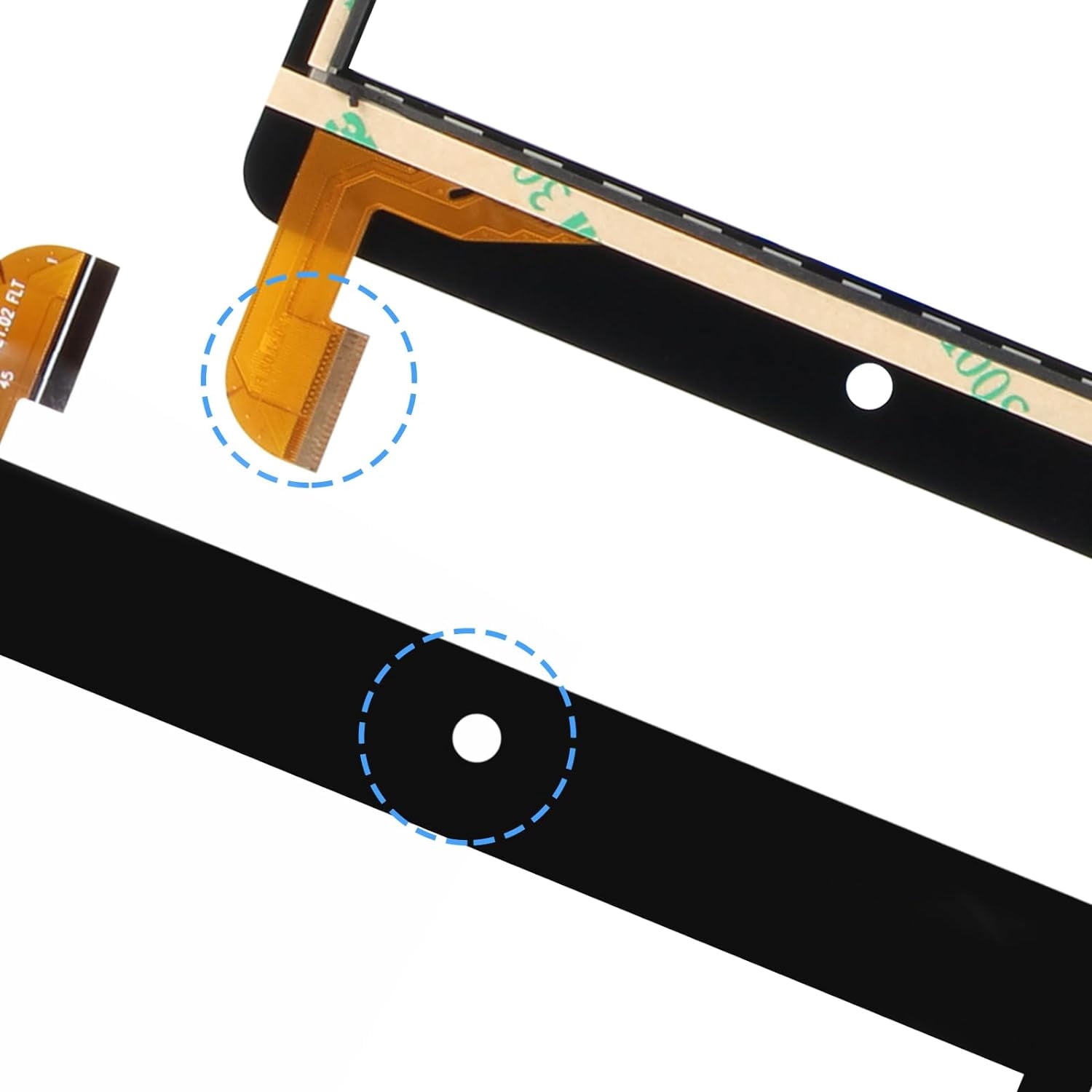 Replacement Touch Screen Digitizer For C-ontixo Kids Tablet V8/V9 - Repair Kit With Tools & Adhesive