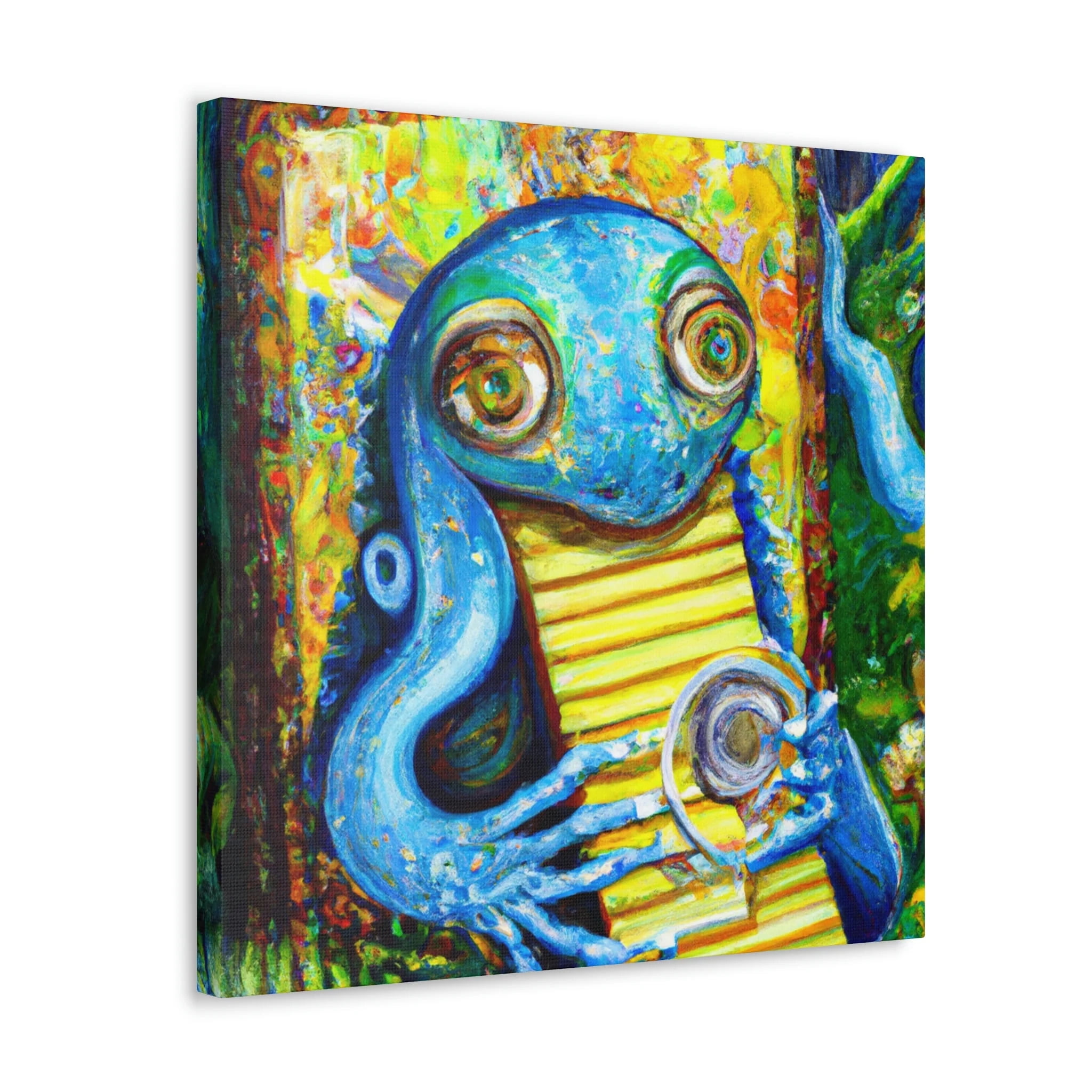 Harmonica in Colorful Vibes - Canvas