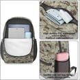 thumbnail image 4 of 17 Inch Lightweight Backpack,PVC Waterproof Oxford Fabric, Ergonomically Designed, with Large Capacity, Camouflage Print, 4 of 5