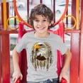 thumbnail image 3 of Tee Hunt Bald Eagle Dreamcatcher Youth T-Shirt Indigenous Native American Heritage Kids, Gray, Medium, 3 of 5