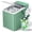 Green, variant on EUHOMY Countertop Ice Maker with Handle, 26 lbs/Day Portable Ice Machine, 9 Bullet Cubes in 6 Minutes, 2 Ice Sizes, Self-Cleaning, 1.1L Water Tank, Black