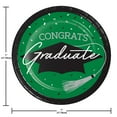 thumbnail image 3 of Creative Converting School Spirit Green Graduation Dessert Paper Plates, 54 ct., 3 of 4