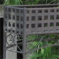 thumbnail image 2 of Pemberly Row Iron Rectangular Outdoor Plant Stand, 2 of 2
