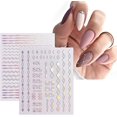 thumbnail image 5 of Pegatinas holográficas CHAO para uñas 12 hojas autoadhesivas decoración de uñas, 5 of 5