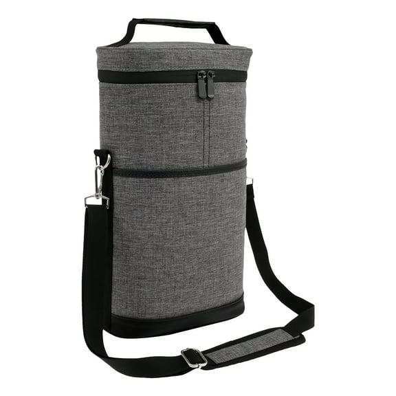 Oxford Cloth Bottle Wine Bag With Handle and Strap Waterproof Insulated Wine Carrier Easy to Clean Dustproof Wine Cooler Bag for Travel Beach Dinner Party