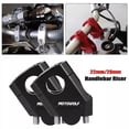 thumbnail image 4 of Support de Guidon de Moto Pince Universelle 28mm 22mm Alliage d'Aluminium Haute Résistance Noir Argent Rouge, 4 of 5