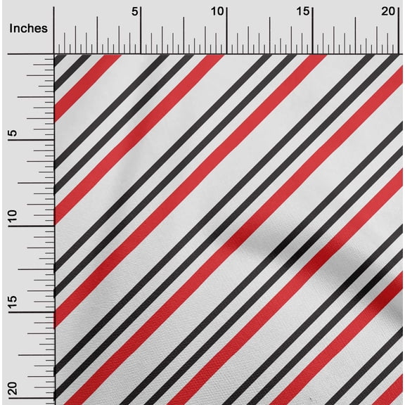 oneOone Silk Tabby White Fabric Stripes Fabric For Sewing Printed Craft Fabric By The Yard 42 Inch Wide-WVC