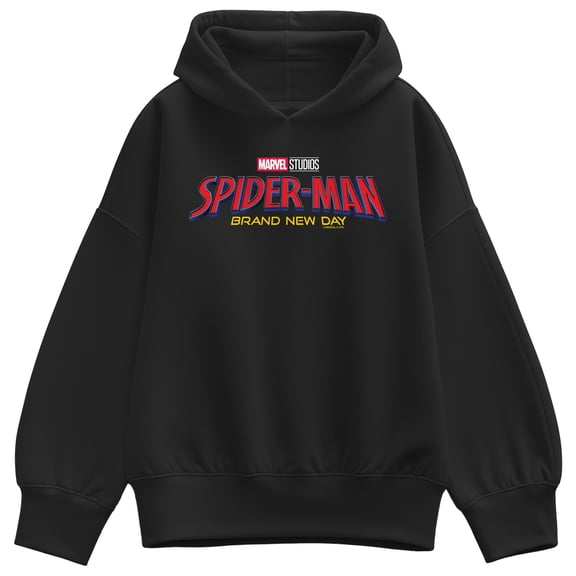 Spider-Man - Movie Logo Oversized Fleece Hoodie Sweatshirt