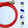 4FT Rubber Washing Machine Hoses 3/4