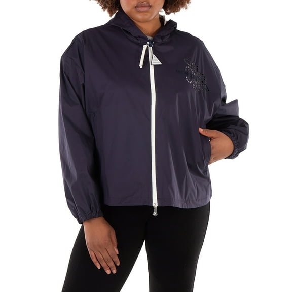 Moncler Drawstring Hood Long Sleeve Jacket, Brand Size 2 (Medium)