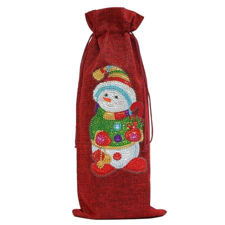 

Nomeni Christmas Santa Wine Bottle Set Bag Bag Candlelight Dinner And Christmas Family Party Table Decorations