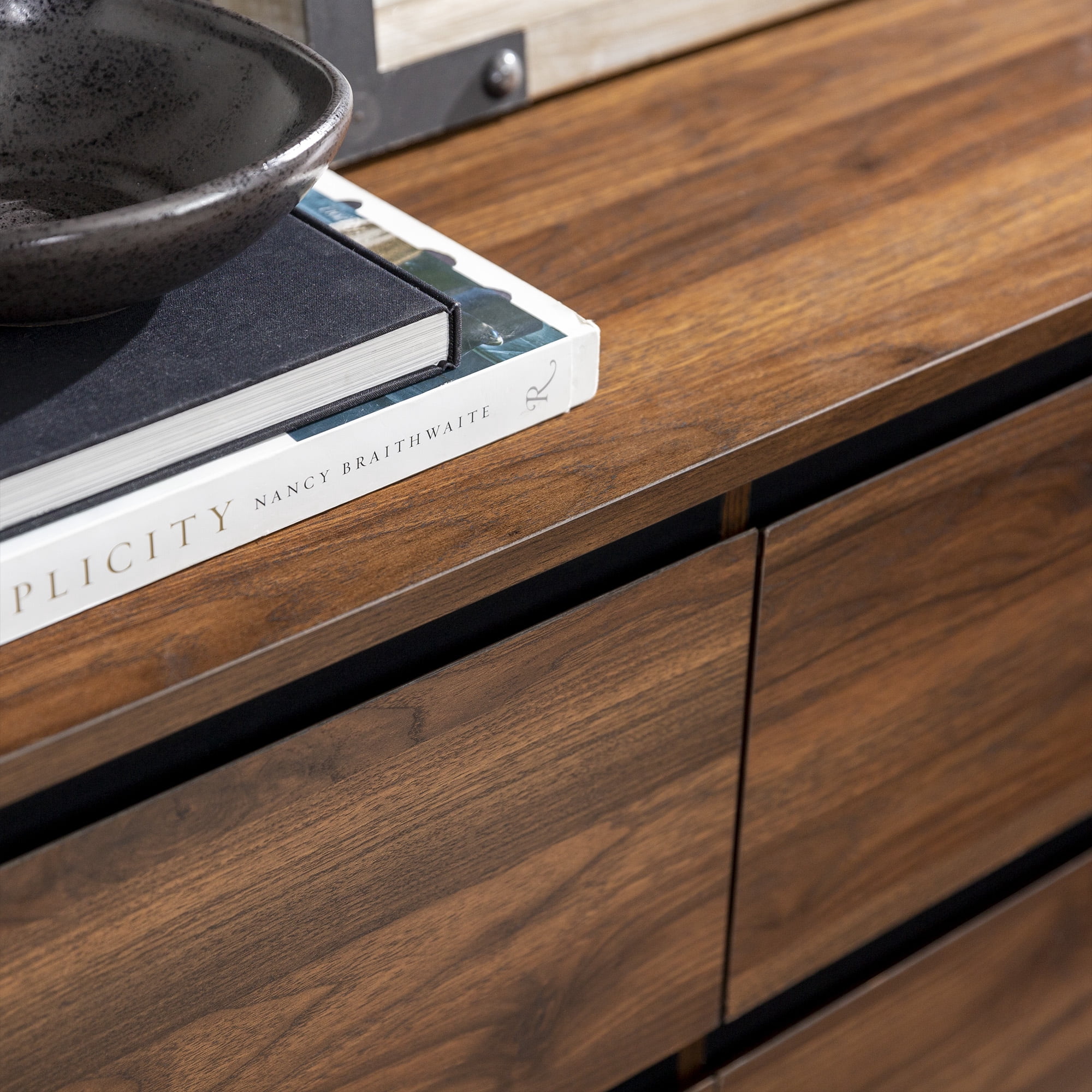 Milton Four-Drawer Dark Walnut Dresser by River Street Designs