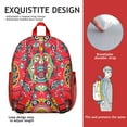 thumbnail image 5 of Vibrant Indian Backpack - Waterproof Ergonomic School Bag with Breathable Padded Back, 5 of 6