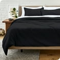 thumbnail image 2 of Bare Home Microfiber Duvet Cover & Sham Set, King, Black, 3-Pieces, 2 of 7
