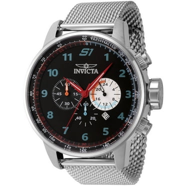 Invicta 44947 Men's S1 Rally Chrono Black Dial Mesh Bracelet Watch