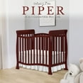 Dream On Me Piper 4in1 Convertible Mini Crib, Cherry