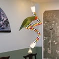 thumbnail image 3 of Bendable Parrot Climbing Rope, Hanging Chew Perches, Swing Perches, Bird Rope Perch for Parakeet, Canary, Cockatiels, Cockatoos, upplies , 19.69inch, 3 of 9