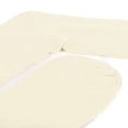thumbnail image 6 of Feraricci 6 pairs of Solid Color Polyester Socks for Men, Casual and Formal Attire Mid Rise Men’s Crew Socks - Ivory, 6 of 7