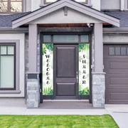 Fun Express Welcome Summer Luau Vertical Door Banner Set - 2 Pc.