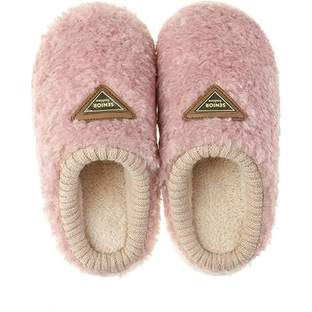 

PIKADINGNIS Women Men Fluffy Faux Fur Soft Warm House Shoes Furry Plush Non-slip Memory Foam Indoor Slippers Winter Fall