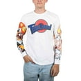 thumbnail image 2 of Space Jam Looney Tunes Men's Tune Squad Graphic Print Long Sleeve Tee T-Shirt (Small, White), 2 of 4