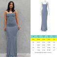 thumbnail image 1 of Suspender Y2K Backless Black Dress Summer Sexy Retro Long Dresses Beach Party Sleeveless Skims Big Open-Back Fishtail ClubwearXS Gao Jinjia LED, 1 of 2