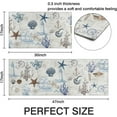 thumbnail image 2 of Nautical Kitchen Rug Set of 2,Ocean Themed Kitchen Decor Vintage Beach Kitchen Mat Non-Slip Washable, Farmhouse Ocean Kitchen Decor Anti Fatigue Floor Mat for Kitchen Laundry Room,17x30+17x47 Inch, 2 of 6