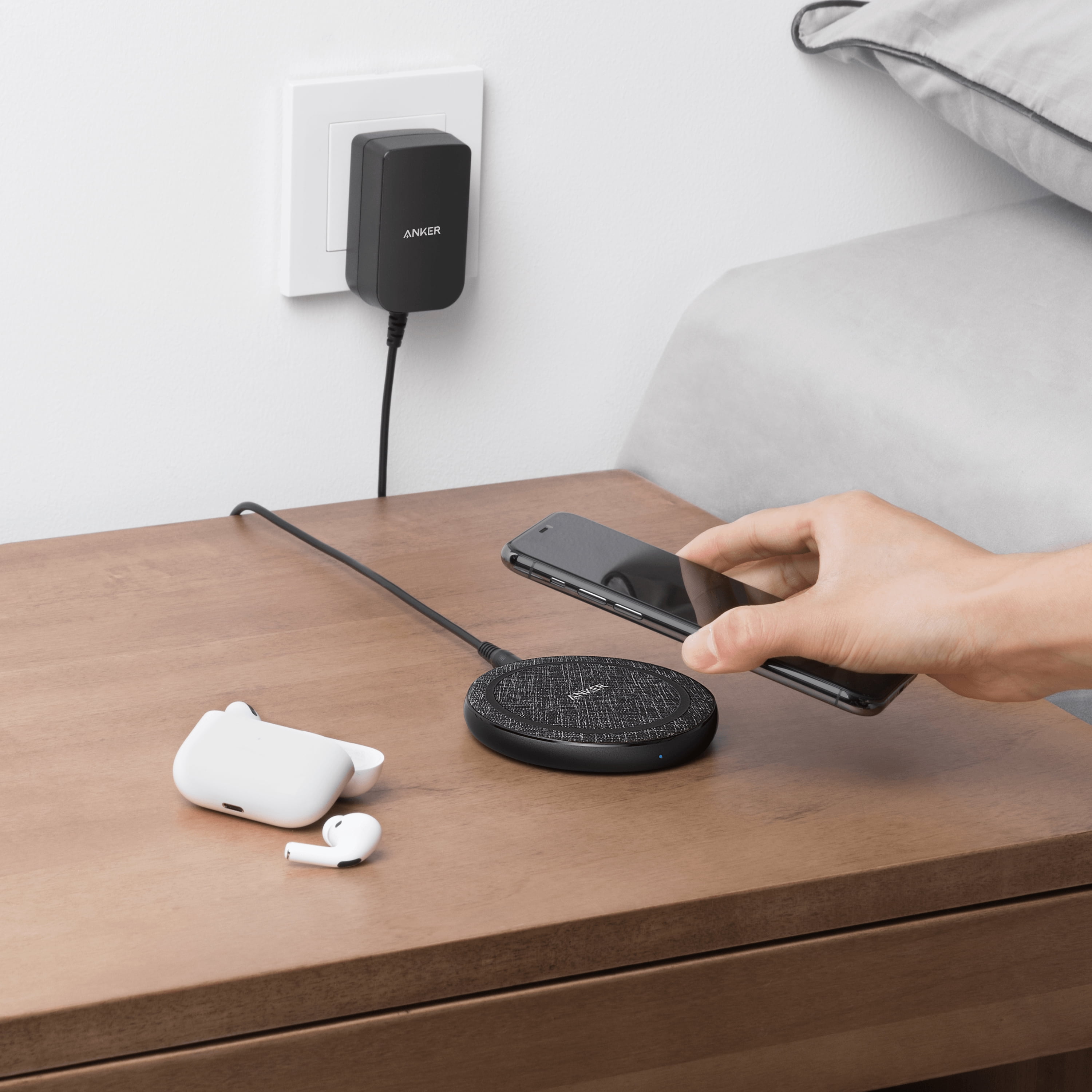 Anker PowerWave II 15W Wireless Charging Pad with Power Adapter Included