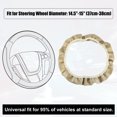 thumbnail image 3 of Unique Bargains Housse de Protection Universelle pour Volant de Voiture 5 Pouces Beige, 3 of 7