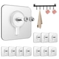 thumbnail image 1 of Ganchos Adhesivos Freetis Transparentes Impermeables y Reutilizables 10PCS, 1 of 6