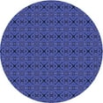 thumbnail image 1 of Ahgly Company Tapis Rond Lavable en Machine Intérieur Denim Bleu Foncé, 5 Pieds Rond, 1 of 7