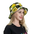 thumbnail image 6 of Xecao Orange and Lemon Print Men and Women Night Reflective Hat Runner Cap Visor Bucket Hat Boonie Cap, 6 of 6