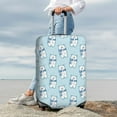 thumbnail image 7 of Fuzoiu blue Scarf Bear Print Suitcase Cover,Washable Luggage Covers for Suitcase,Elastic Luggage Protector Cover,Scratch Resistant Travel Suitcase Covers-Large, 7 of 7