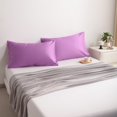 thumbnail image 5 of Kelnaro Lavender Standard Pillowcases 20x26 Inch, 2 Pack 100% Pure Cotton Envelope Ultra Soft Hypoallergenic Pillow Cases, 5 of 6