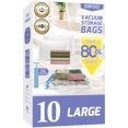 thumbnail image 1 of Bolsas de almacenamiento al vacío Dipoo, paquete de 10 unidades, grandes, con bomba manual, 1 of 7