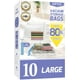 thumbnail image 1 of Bolsas de almacenamiento al vacío Dipoo, paquete de 10 unidades, grandes, con bomba manual, 1 of 7