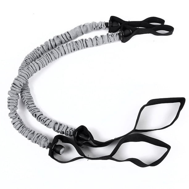 Bandas de resistencia - Bandas de resistencia personalizadas para entrenamientos corporales totales (Plata) 2 piezas Cuerda de tensión antirrotura