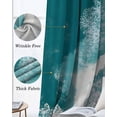 thumbnail image 3 of Teal Coastal Kitchen Curtains Beach Summer Nautical Seaside Ocean Cafe Short Curtains for Bathroom Blackout Window Curtain Grommet Small Window Treatment Tier Drapes for Bedroom Living Room 52"x45"x2, 3 of 9