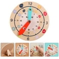 thumbnail image 4 of Clock Toy Wood Educational Preschool Teaching Aid for Kids Indoor Learning 1Set, 4 of 8