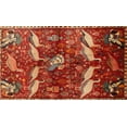 thumbnail image 1 of Ahgly Company Machine Washable Indoor Rectangle Traditional Red Area Rugs, 8' x 12', 1 of 7