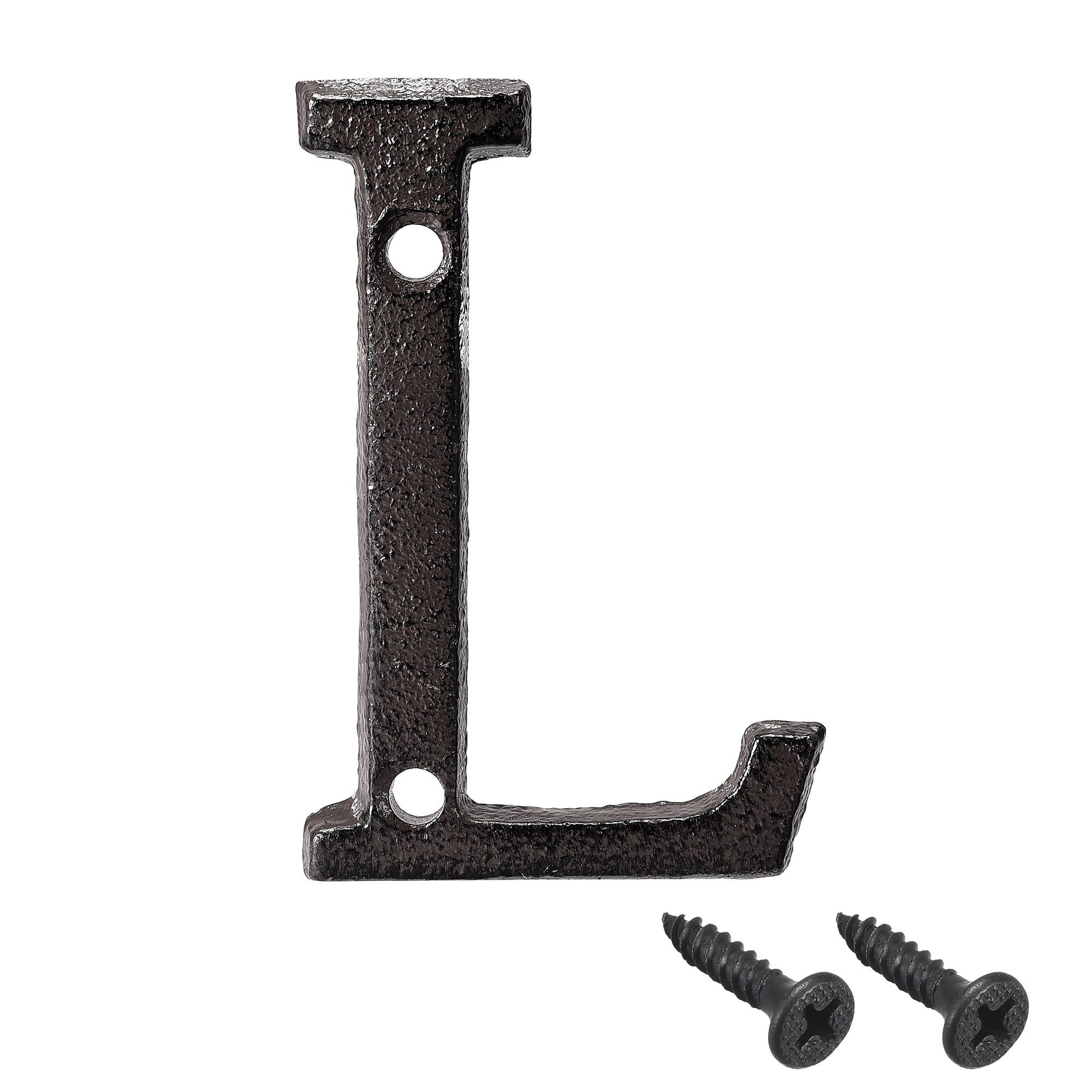 Uxcell 3 Inch Cast Iron House Letter Mailbox Address Sign Letter L