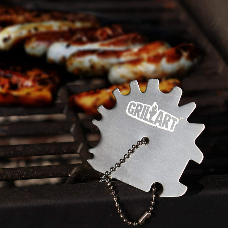 GRILLART Stocking Stuffers Men Grill Scraper Tool, BBQ Stocking Stuffer  Gifts for Men Dad Husband, Stainless Steel Grate Grill Scraper, Bristle  Free Cleaner to Tailgating Accessories 