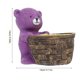 thumbnail image 2 of Resin Flowerpot Cartoon Bear Plant Pot for Storage Use 1Pcs Family Design, 2 of 4