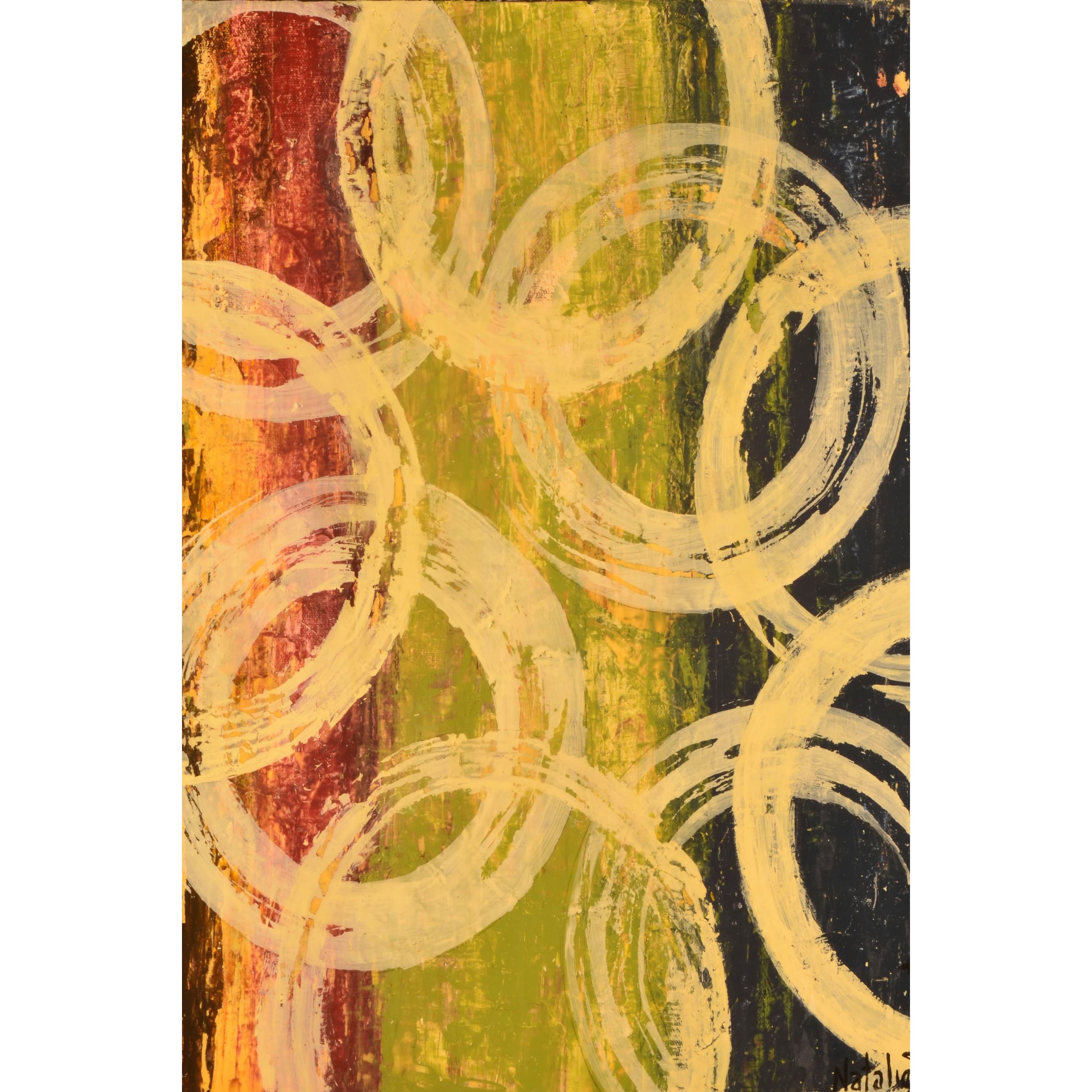 Marmont Hill "Rings of Engagement I" Painting Print on Wrapped Canvas