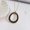Black, variant on Bohemia Circle Pendant Necklace Ethnic Glitter Faux Leather Gold Sweater Jewelry