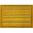 thumbnail image 1 of Ahgly Company Indoor Rectangle Abstract Yellow Modern Area Rugs, 2' x 4', 1 of 4