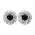thumbnail image 1 of ADDHAT 2Ud Cubiertas De Botón Con Detalle De Rhinestone Para Blusas Y Camisas Negro, 1 of 8