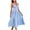Blue, variant on Odeerbi Dresses For Women Midi Dresses Trendy Sleeveless Erogenous 2025 Casual Backless Solid Color V-Neck Dress Red