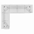 thumbnail image 5 of Modway Commix Sectionnel 6 Pcs Surrempli en Velours de Performance Garni de Duvet, Blanc, 5 of 5