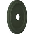 thumbnail image 2 of Ekena Millwork 19"OD x 3 1/2"ID x 1 1/2"P Traditional Thermoformed PVC Ceiling Medallion (Fits Canopies up to 11 1/2"), UltraCover Satin Hunt Club Green, 2 of 5